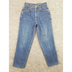 Chic Vintage Mom Jeans 8 Petite 80s Dark Wash Womens